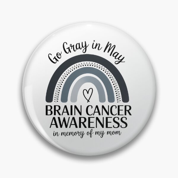 Item preview, Go Gray In May Brain Cancer Awareness Sublimation In Memory Of My Mom Rainbow Cancer Ribbon designed and sold by SapfireStuArt.