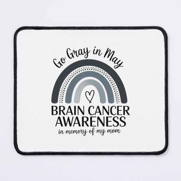 Item preview, Go Gray In May Brain Cancer Awareness Sublimation In Memory Of My Mom Rainbow Cancer Ribbon designed and sold by SapfireStuArt.