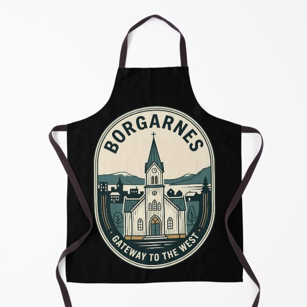 Item preview, Borgarnes Iceland Vintage Travel Emblem designed and sold by k3rstman1.