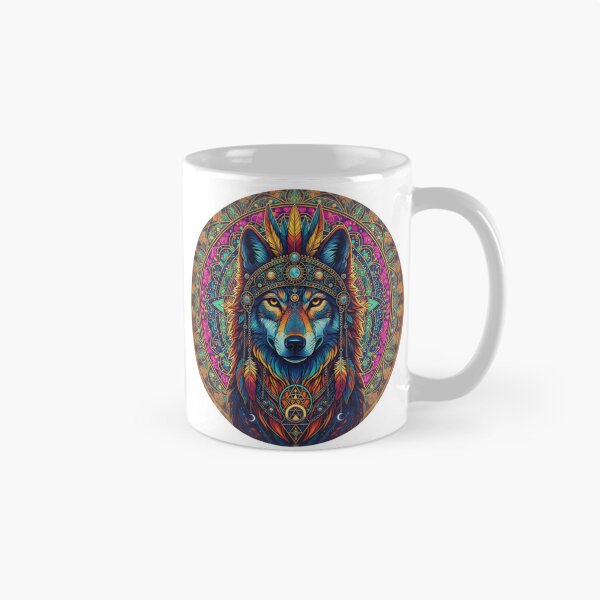 Item preview, Tribal Wolf Spirit designed and sold by Madhav Creations Studio.