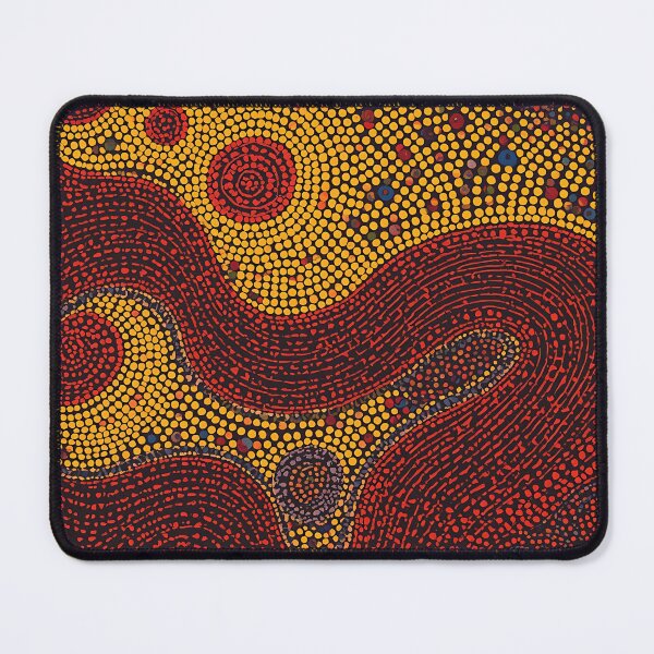 Item preview, Aboriginal Inspired Dot Art - Ancient Lava Stream designed and sold by GrinGalore.