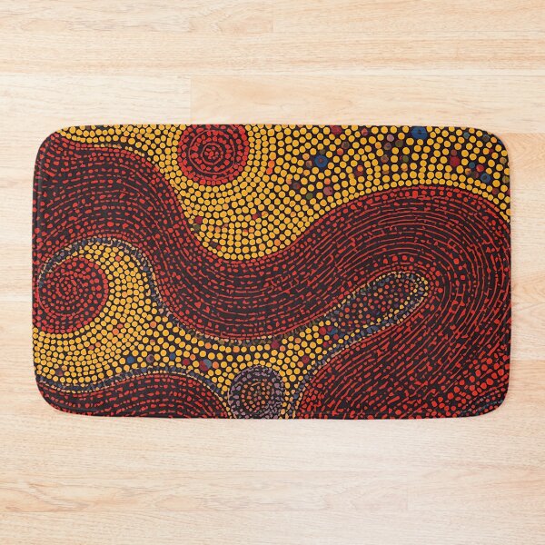 Item preview, Aboriginal Inspired Dot Art - Ancient Lava Stream designed and sold by GrinGalore.