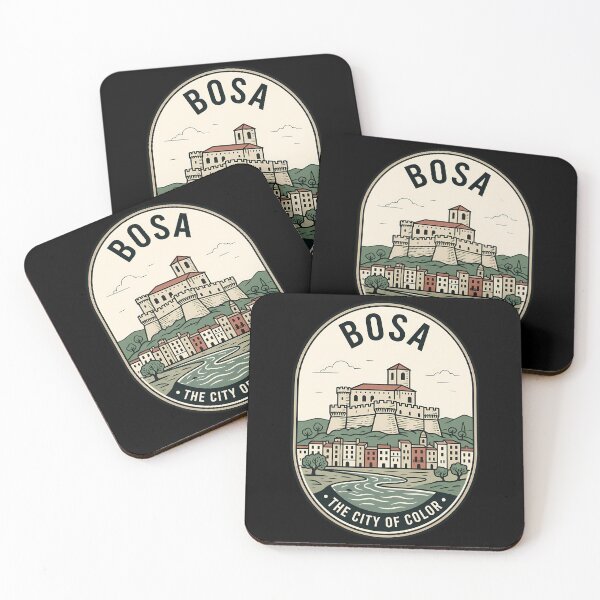 Item preview, Bosa Sardinia Italy Vintage Travel Emblem designed and sold by k3rstman1.
