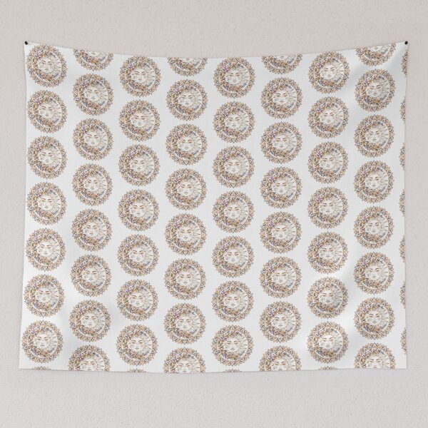 Item preview, Sun and Moon Mandala Floral designed and sold by Madhav Creations Studio.