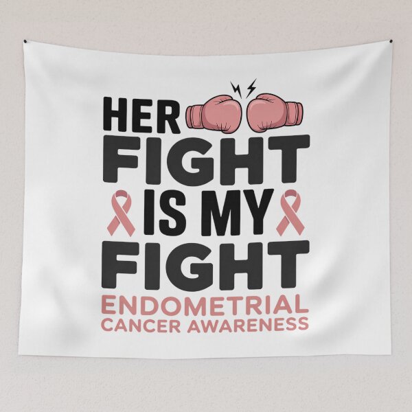 Item preview, Endometrial Cancer Awareness Her Fight is My Fight designed and sold by SapfireStuArt.