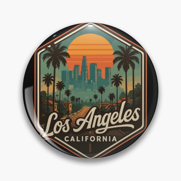 Item preview, Los Angeles California Retro United States designed and sold by TomFrontierArt.