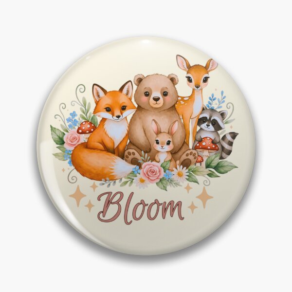 Item preview,  Woodland Animals Floral Art designed and sold by Madhav Creations Studio.