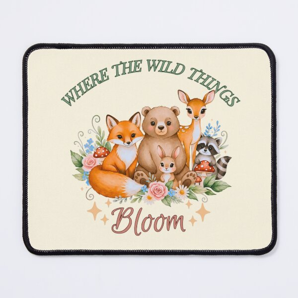 Item preview, Woodland Animals Floral Art designed and sold by Madhav Creations Studio.