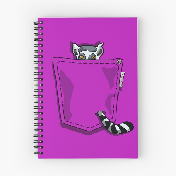 Item preview, Pocket Lemur – Curious Ring-Tailed Lemur | Pocket Pets Collection designed and sold by Fun Funky Designs.