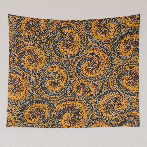 Item preview, Aboriginal Inspired Dot Art - With Sand Curls designed and sold by GrinGalore.