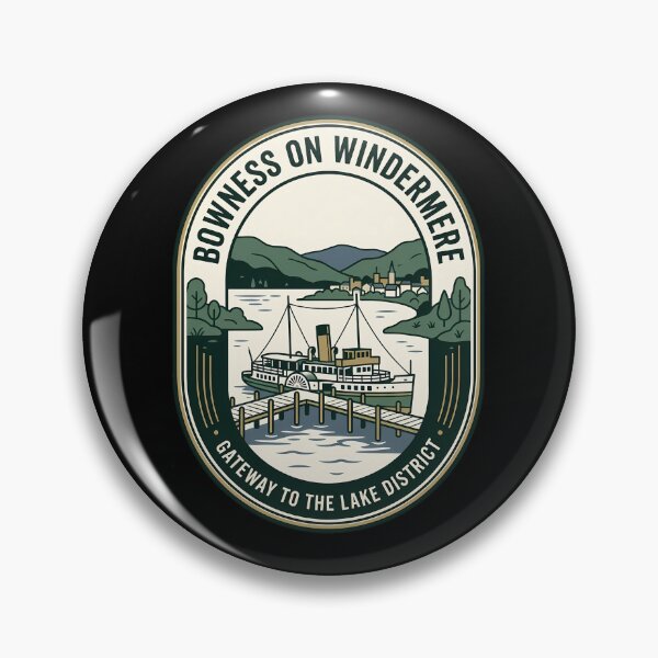 Item preview, Bowness On Windermere Lake District Vintage Travel Emblem designed and sold by k3rstman1.