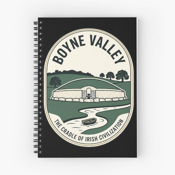 Item preview, Boyne Valley Newgrange Vintage Travel Emblem Ireland designed and sold by k3rstman1.