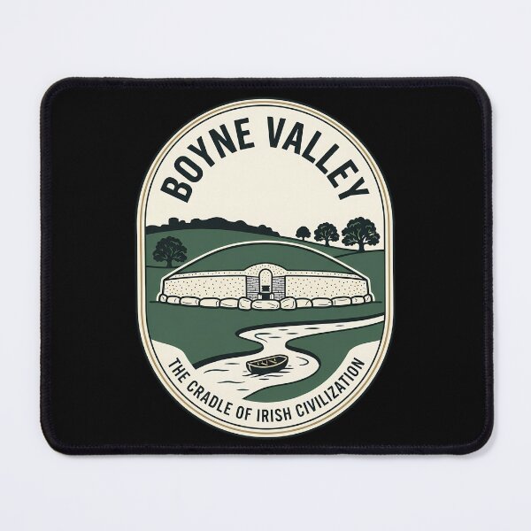 Item preview, Boyne Valley Newgrange Vintage Travel Emblem Ireland designed and sold by k3rstman1.