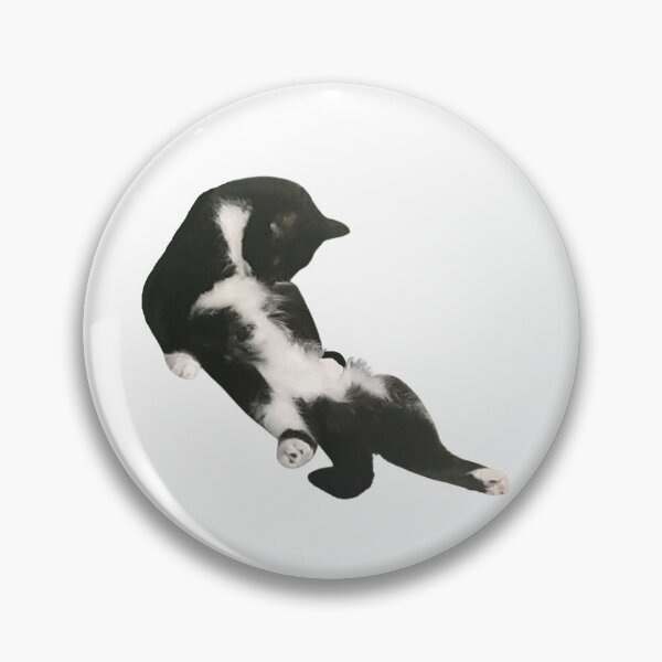 Item preview, Funny Self-Cleaning Relaxed Tuxedo Cat In A Weird Pose designed and sold by CamilasPrints.