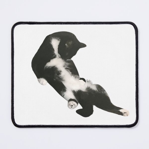 Item preview, Funny Self-Cleaning Relaxed Tuxedo Cat In A Weird Pose designed and sold by CamilasPrints.