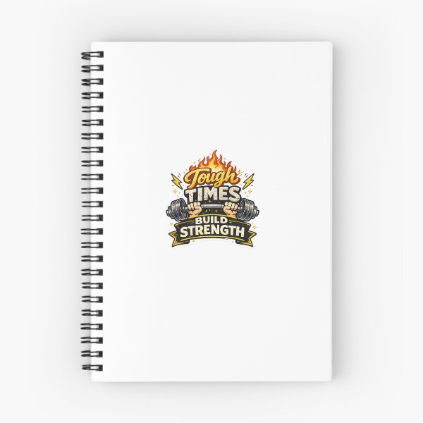 Item preview, Tough Times Build Strength – Motivational Gym & Resilience Sticker designed and sold by Creative-Nest Pixel.
