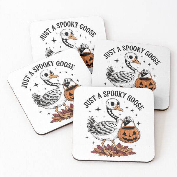 Item preview, Just A Spooky Goose Funny Halloween Cute Skeleton  designed and sold by BobaTeeStore.