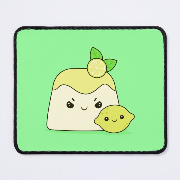 Item preview, Cute Kawaii Lemon Pudding With Adorable Citrus Friend Character designed and sold by CozyLittleShop.
