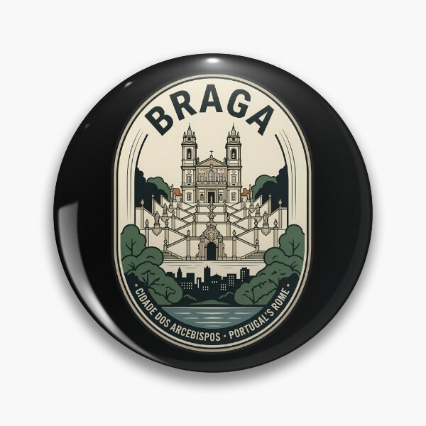 Item preview, Braga Portugal Bom Jesus Vintage Travel Emblem designed and sold by k3rstman1.