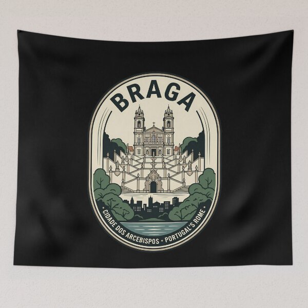 Item preview, Braga Portugal Bom Jesus Vintage Travel Emblem designed and sold by k3rstman1.