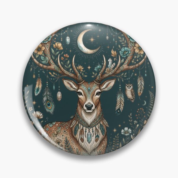 Item preview, Celestial Boho Deer designed and sold by Madhav Creations Studio.