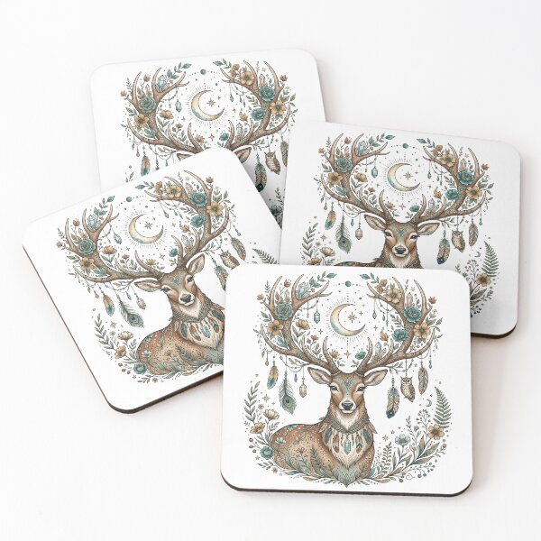 Item preview, Celestial Boho Deer designed and sold by Madhav Creations Studio.