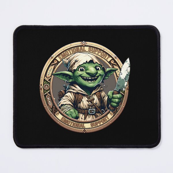 Item preview, Emotional Support Goblin Badge designed and sold by sailtonfg.