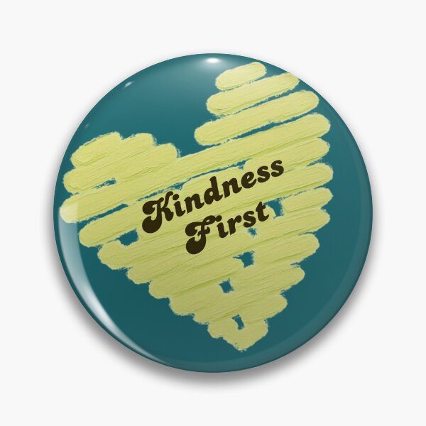 Item preview, Kindness First Lime Heart | Positive Quote | Cute Retro Inspirational Design designed and sold by VariusDesigns.