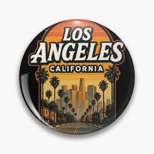 Item preview, Los Angeles California Retro Travel USA designed and sold by TomFrontierArt.