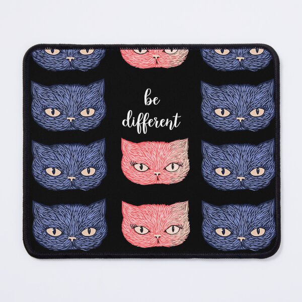 Item preview, Moody Blue Cat Faces Be Different Art designed and sold by Piotrek0001.