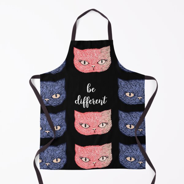 Item preview, Moody Blue Cat Faces Be Different Art designed and sold by Piotrek0001.