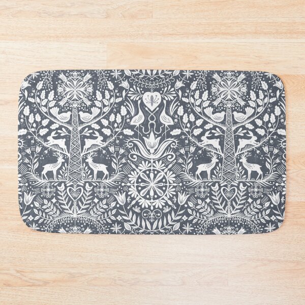 Item preview, Lithiuanian Ethnic Traditional Nordic Folk Tree Slate Blue designed and sold by RenattaZare.