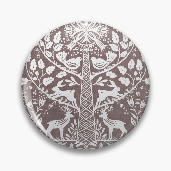 Item preview, Lithiuanian Ethnic Traditional Nordic Folk Tree Taupe Gray designed and sold by RenattaZare.