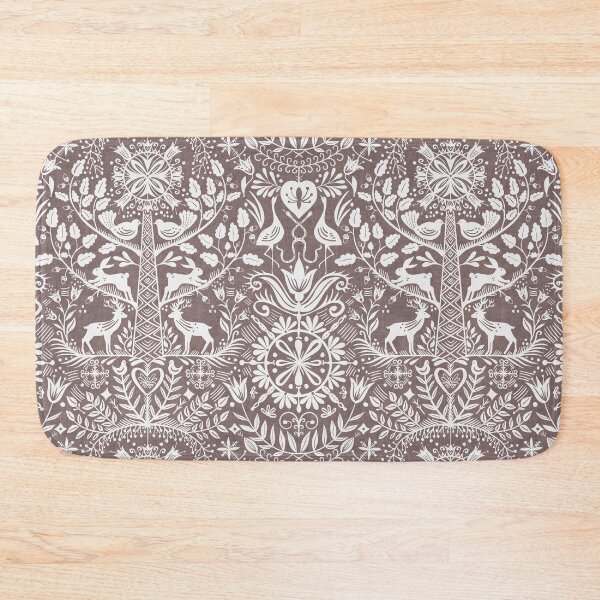 Item preview, Lithiuanian Ethnic Traditional Nordic Folk Tree Taupe Gray designed and sold by RenattaZare.