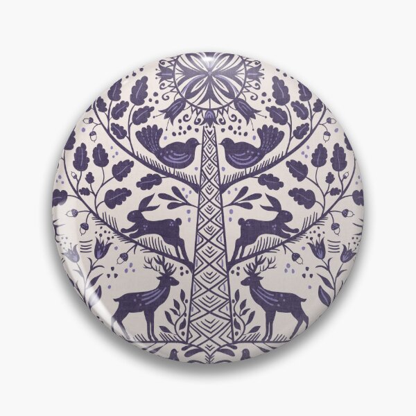 Item preview, Lithiuanian Ethnic Traditional Nordic Folk Tree Royal Purple designed and sold by RenattaZare.