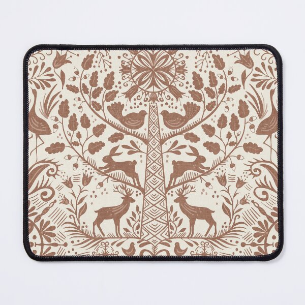 Item preview, Lithiuanian Ethnic Traditional Nordic Folk Tree Warm Cinnamon designed and sold by RenattaZare.