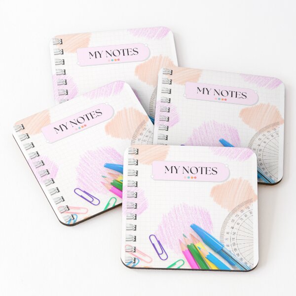 Item preview, Cute School Supplies Pattern, My Notes designed and sold by Mozaic Clothes.