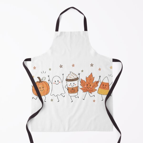 Item preview, Cute Fall Pumpkin Ghost Candy Corn Pumpkin Spice Latte designed and sold by OMITTEROMINOUS.