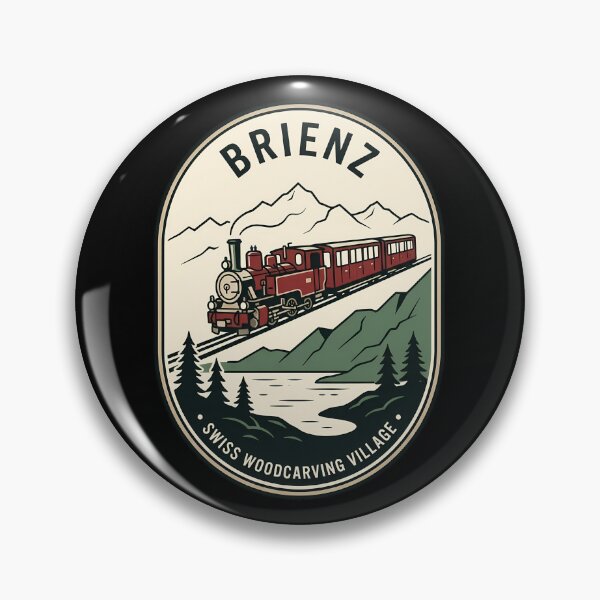 Item preview, Brienz Switzerland Steam Train Vintage Travel Emblem designed and sold by k3rstman1.
