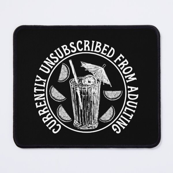 Item preview, Currently Unsubscribed From Adulting - Funny Retro Cocktail Badge designed and sold by the-Z3nith.
