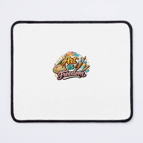 Item preview, Art Is Freedom – Creative Artist Typography Sticker designed and sold by Creative-Nest Pixel.