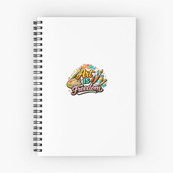 Item preview, Art Is Freedom – Creative Artist Typography Sticker designed and sold by Creative-Nest Pixel.