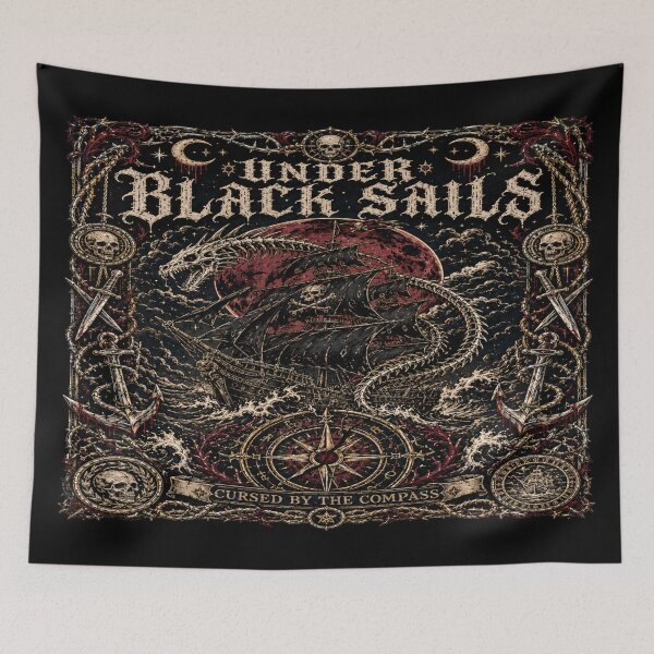 Item preview, Gothic Piratecore Cursed Ship Dark Fantasy Art designed and sold by InkspirationGraphics.