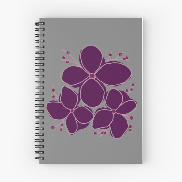 Item preview, Elegant Dark Purple Floral Minimalist Botanical Illustration designed and sold by Jyoti-Quotes.