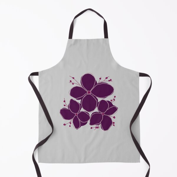 Item preview, Elegant Dark Purple Floral Minimalist Botanical Illustration designed and sold by Jyoti-Quotes.