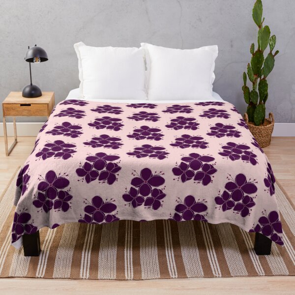 Item preview, Elegant Dark Purple Floral Minimalist Botanical Illustration designed and sold by Jyoti-Quotes.