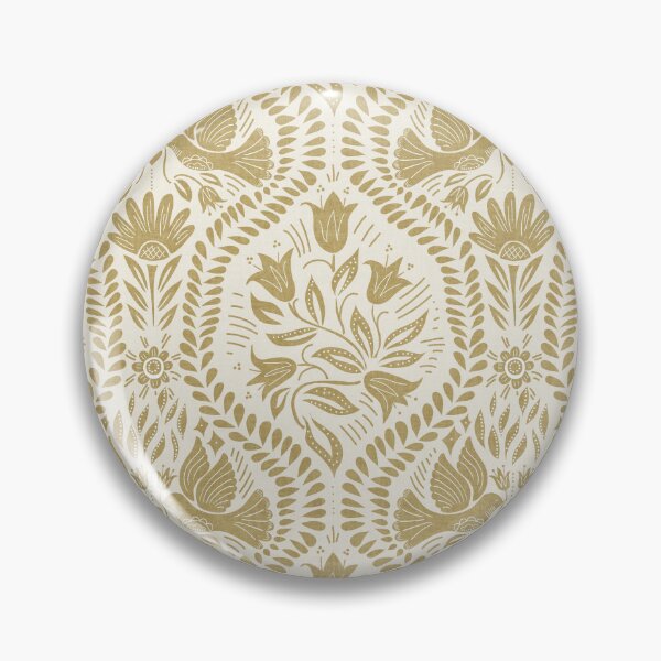 Item preview, Lithiuanian Ethnic Traditional Scandinavian Folk Birds Soft Gold  designed and sold by RenattaZare.