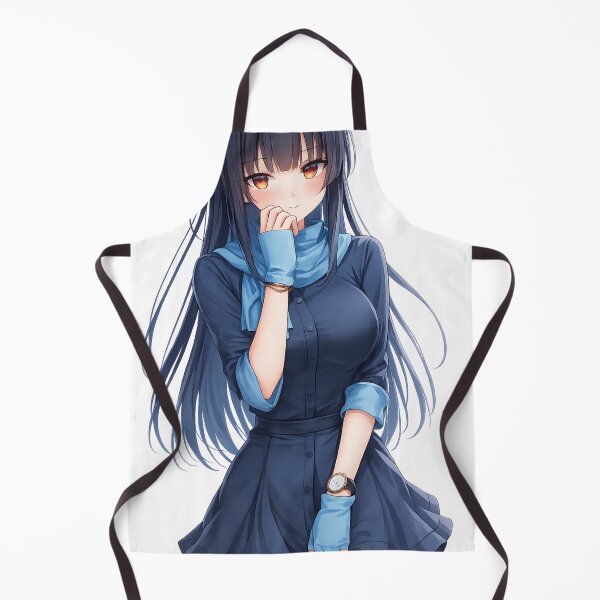 Item preview, Original Blue Haired Anime Girl | Kawaii Waifu Aesthetic Character Art designed and sold by Sticleg.