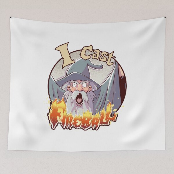 Item preview, Wizard "I cast FIREBALL!" designed and sold by Dart-Ambrose.