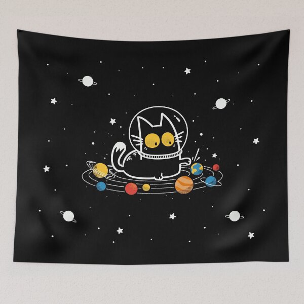 Item preview, Cat Among the Planets - Space Kitten designed and sold by Snouleaf.
